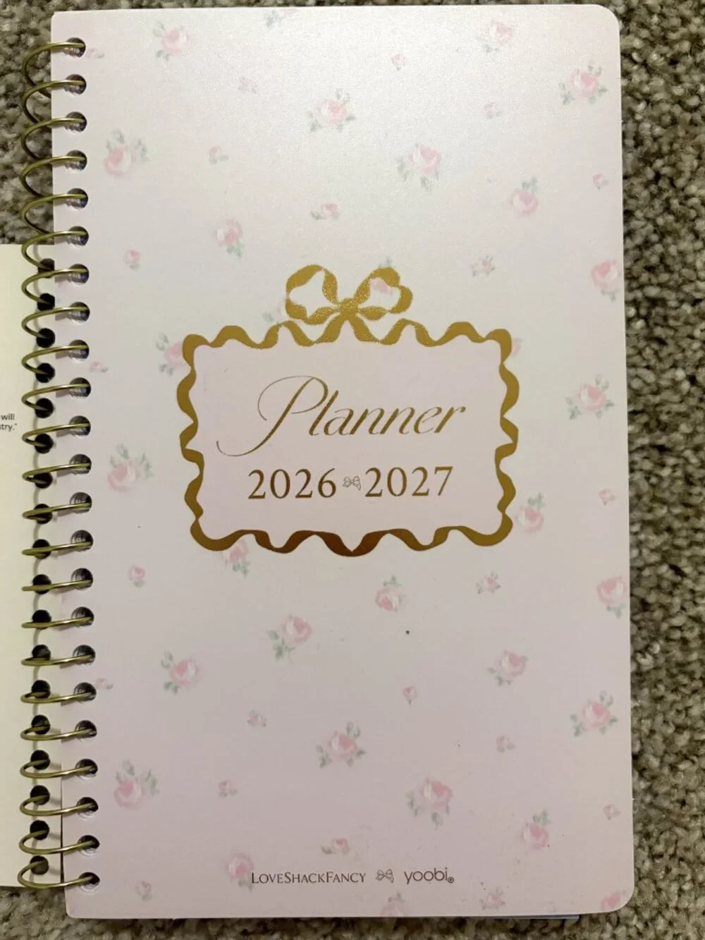 LoveShackFancy Yoobi 2026-27 Planner Ballet Bloom